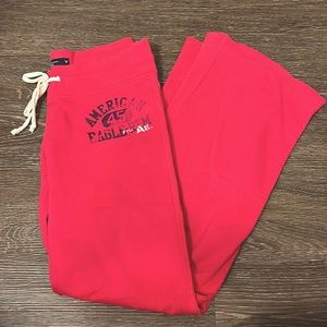 American Eagle magenta pink  flare sweatpants, size M